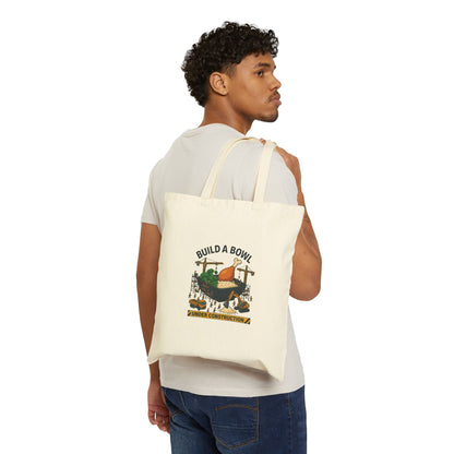 Build A Bowl "Under Construction" Canvas Tote Bag - PERFECT for your Bowls and other groceries!